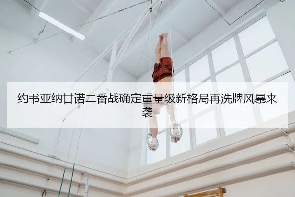 约书亚纳甘诺二番战确定重量级新格局再洗牌风暴来袭