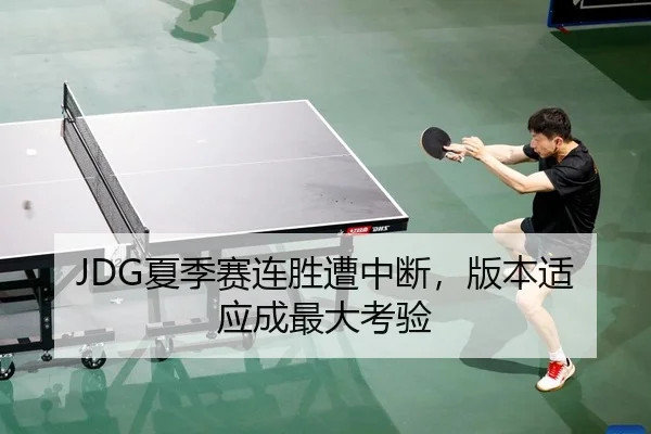 JDG夏季赛连胜遭中断，版本适应成最大考验